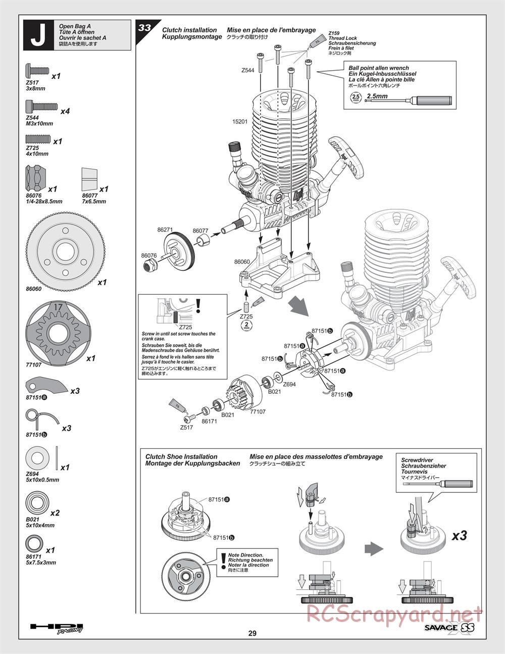 HPI - Savage-X SS - Manual - Page 29