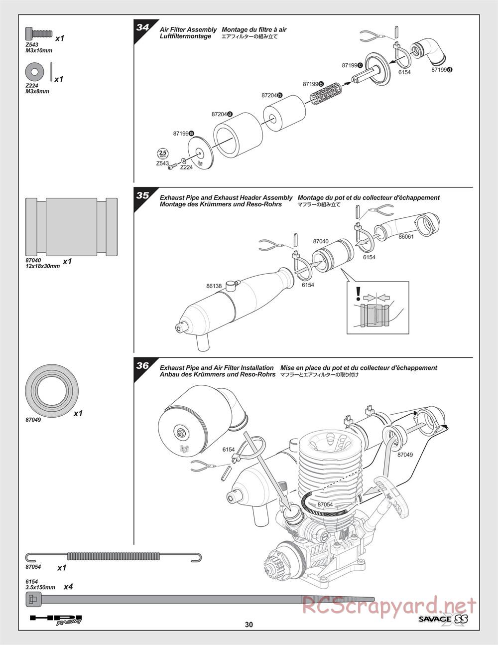 HPI - Savage-X SS - Manual - Page 30