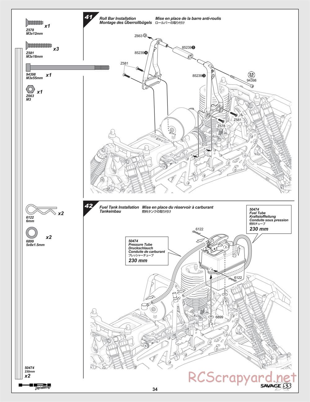 HPI - Savage-X SS - Manual - Page 34