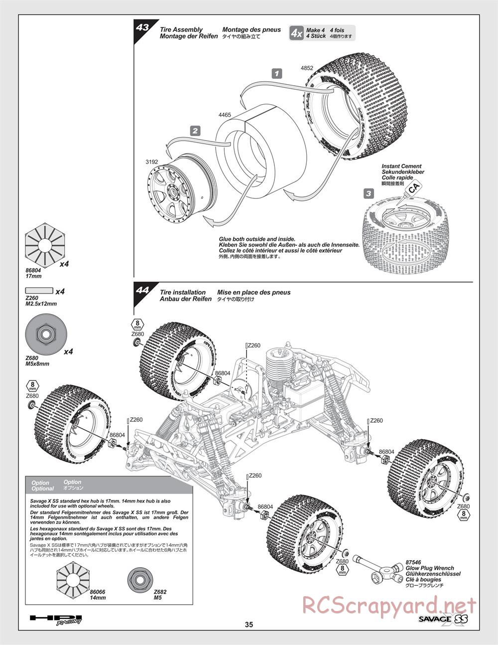 HPI - Savage-X SS - Manual - Page 35