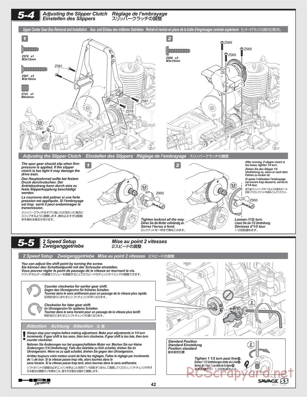 HPI - Savage-X SS - Manual - Page 42