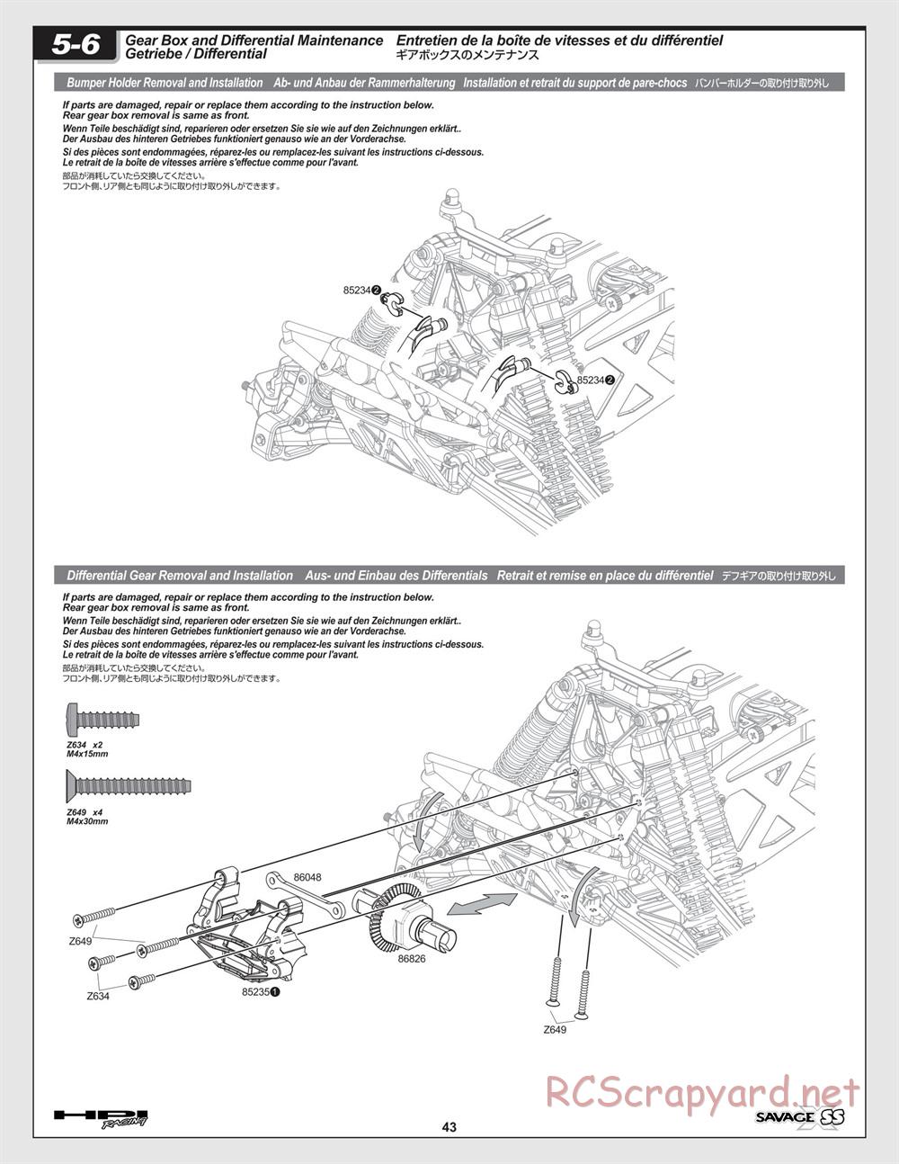 HPI - Savage-X SS - Manual - Page 43