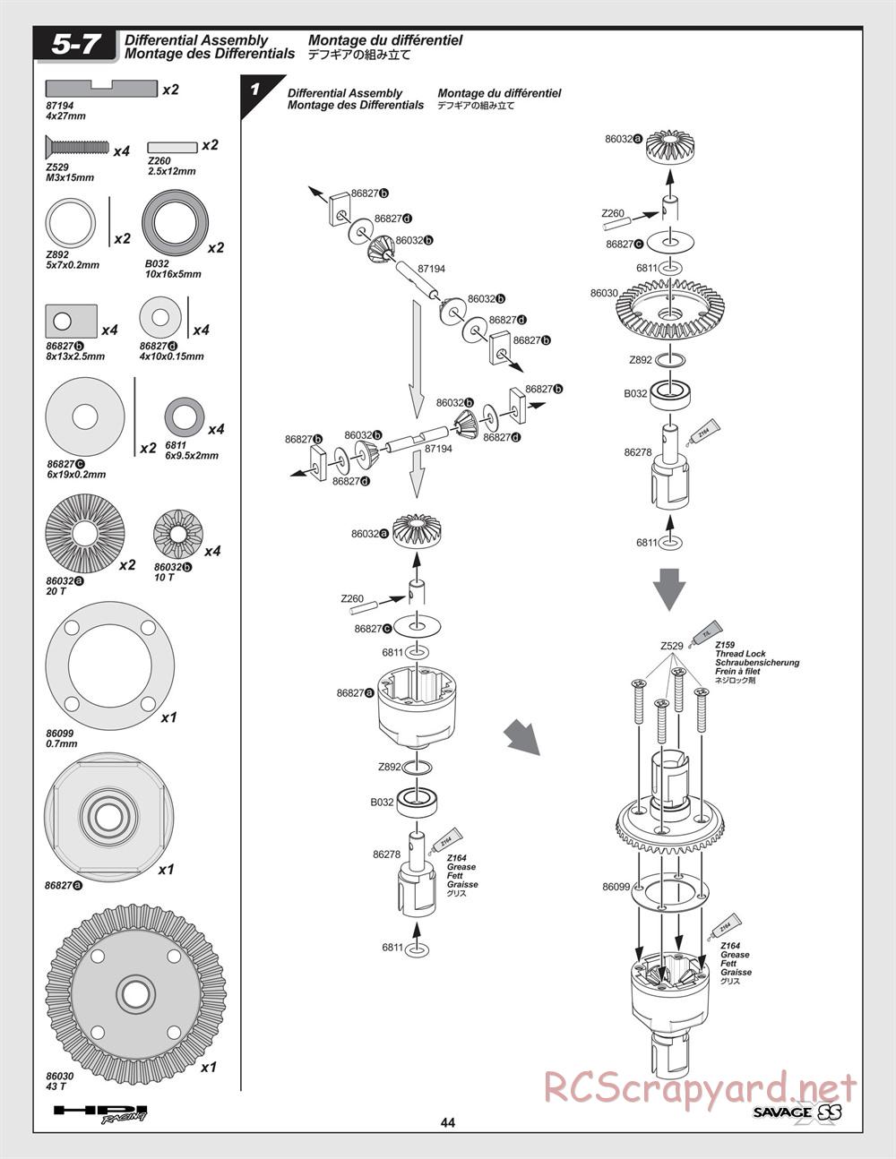 HPI - Savage-X SS - Manual - Page 44