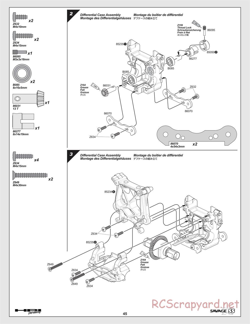 HPI - Savage-X SS - Manual - Page 45