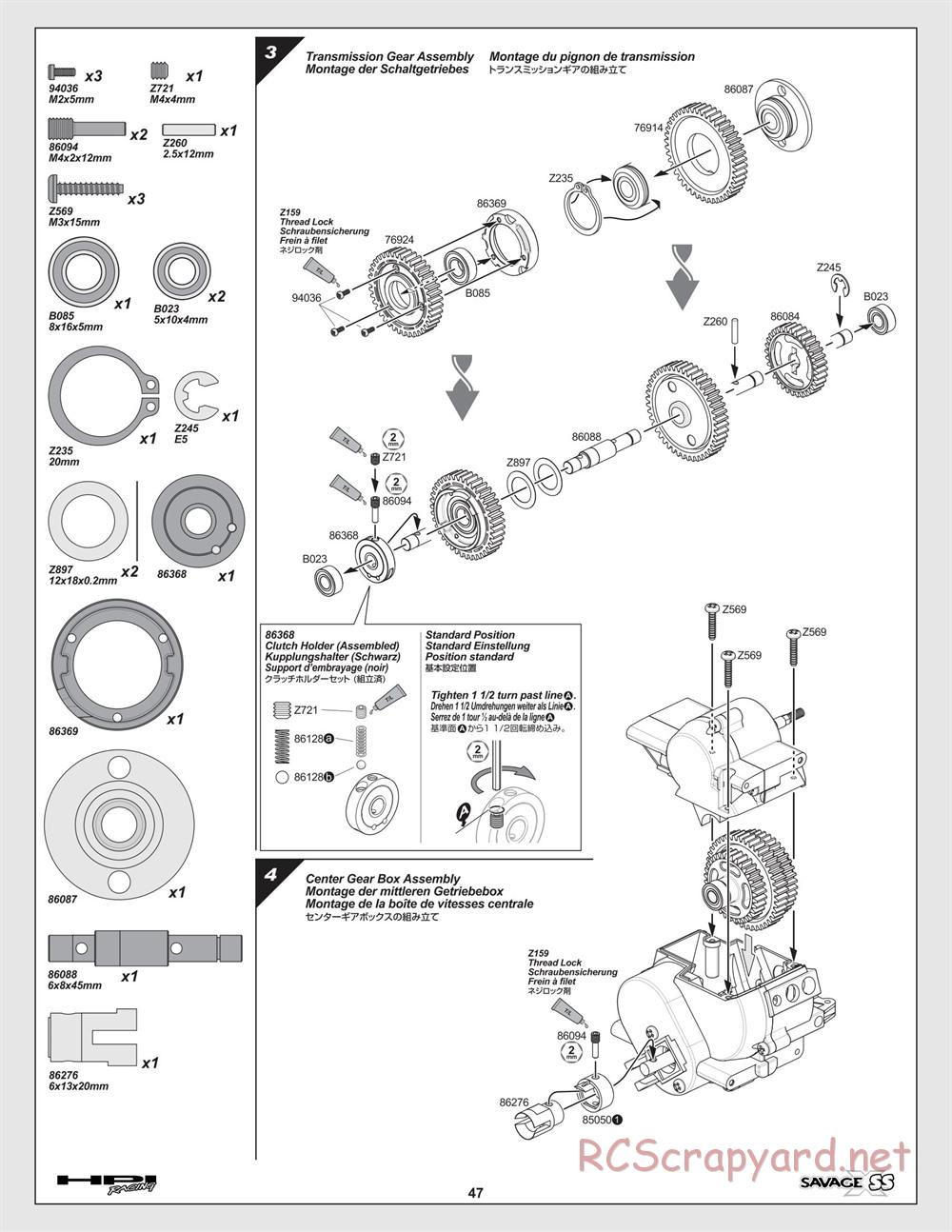 HPI - Savage-X SS - Manual - Page 47