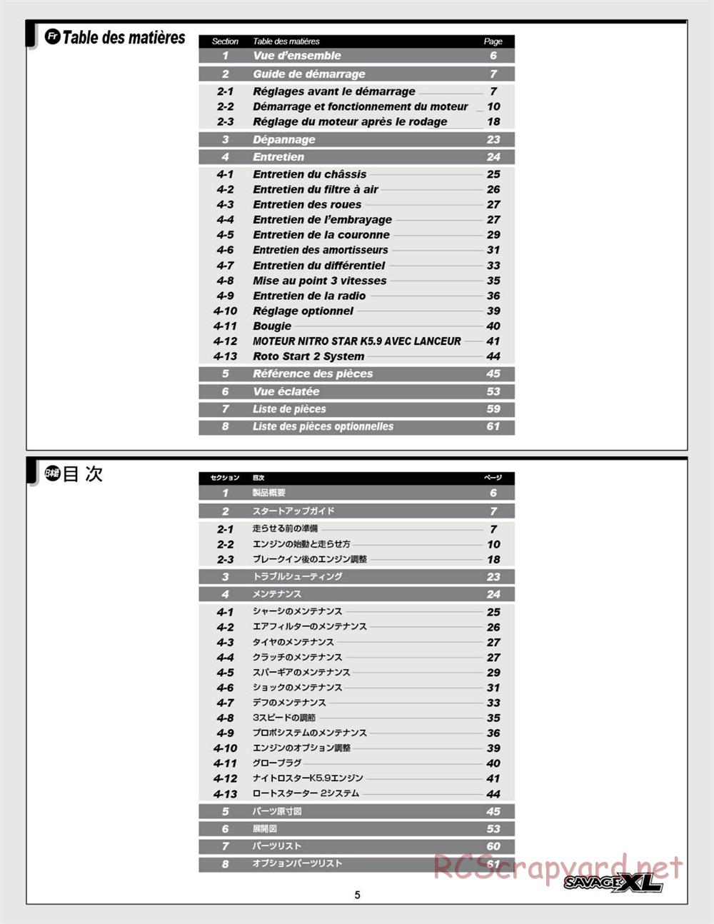 HPI - Savage XL 5.9 - Manual - Page 5