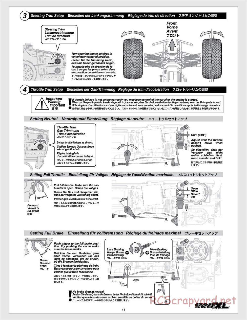 HPI - Savage XL 5.9 - Manual - Page 11