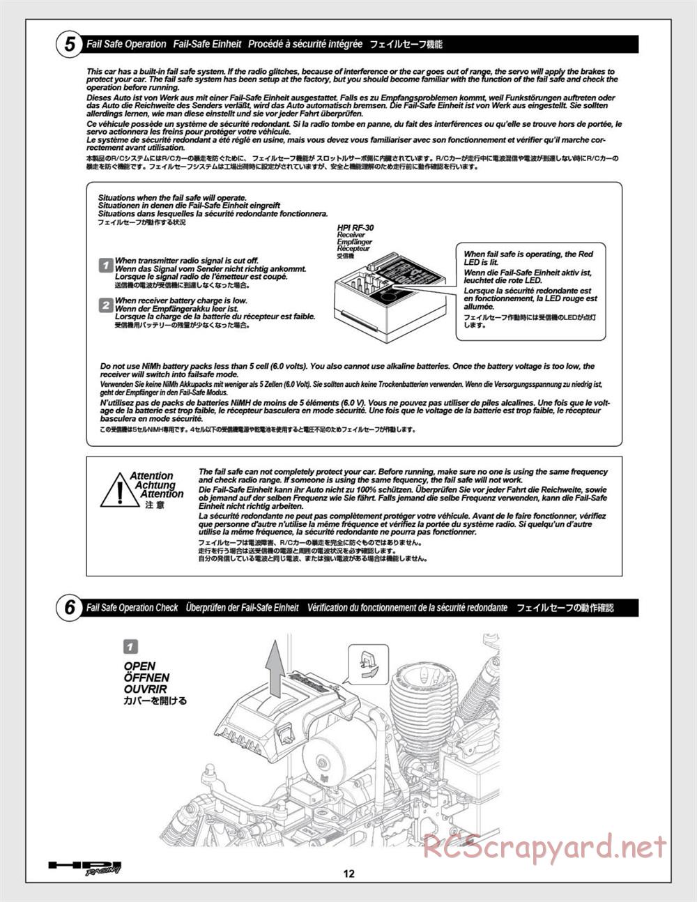 HPI - Savage XL 5.9 - Manual - Page 12