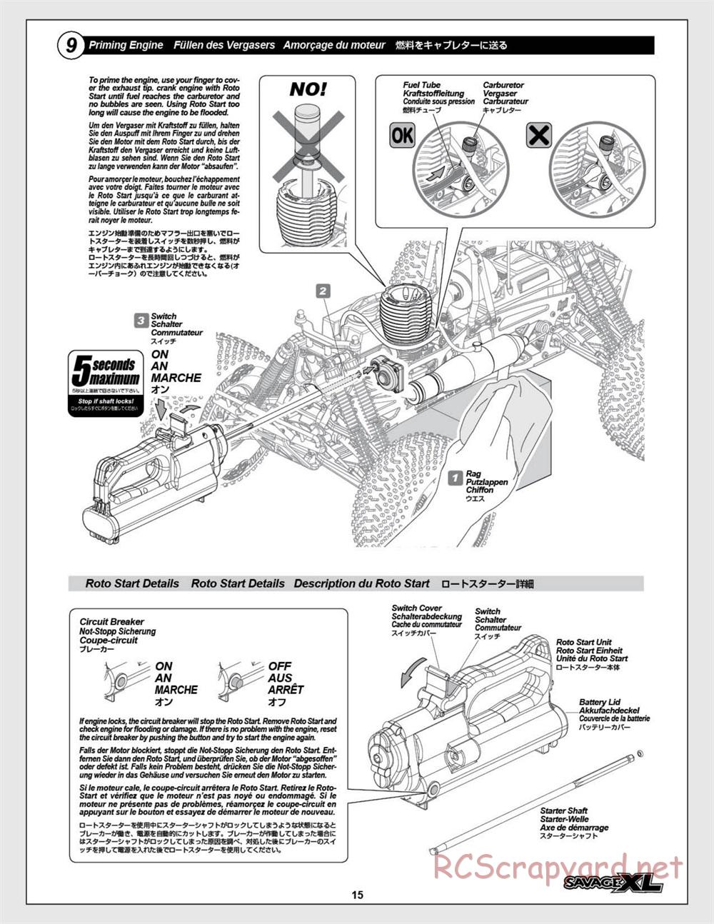 HPI - Savage XL 5.9 - Manual - Page 15