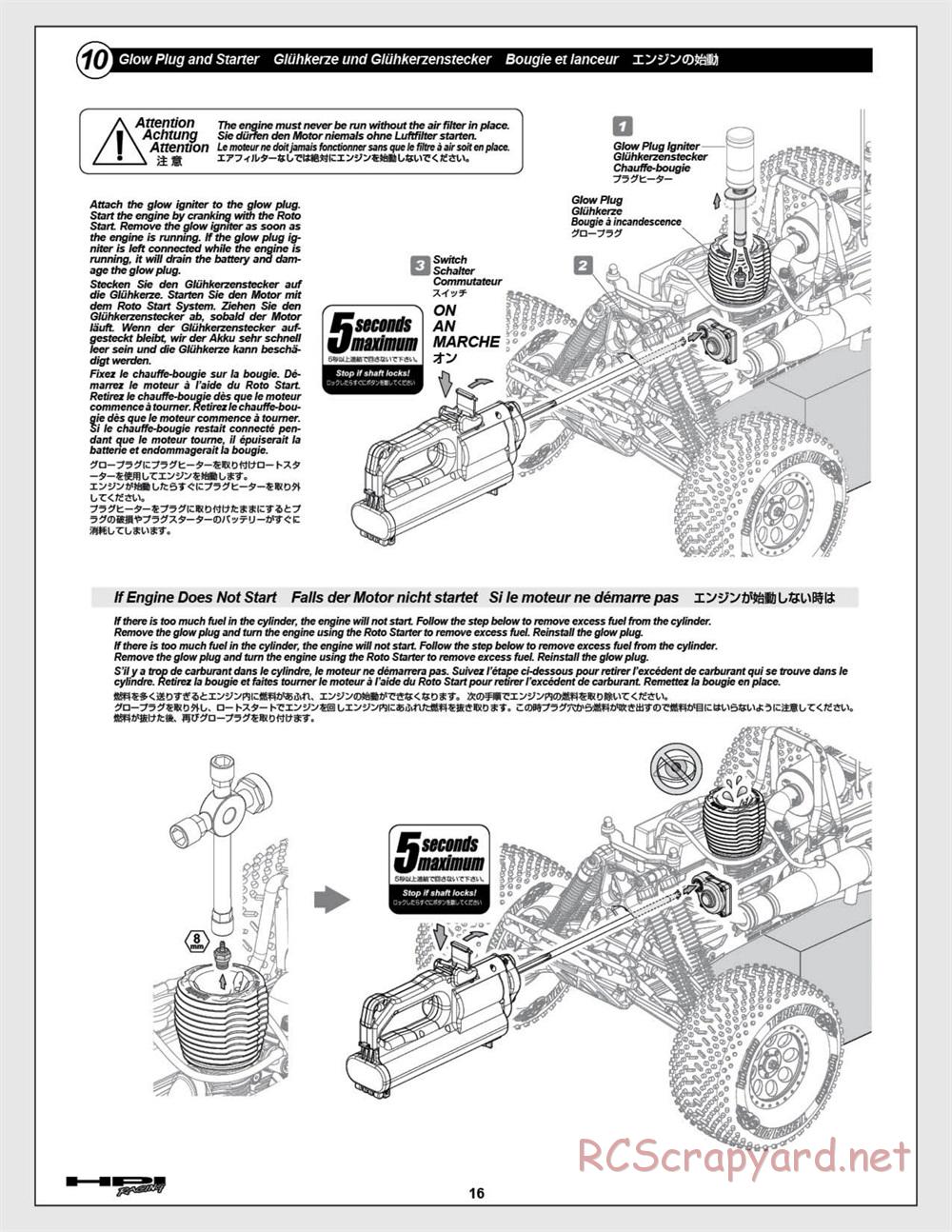 HPI - Savage XL 5.9 - Manual - Page 16