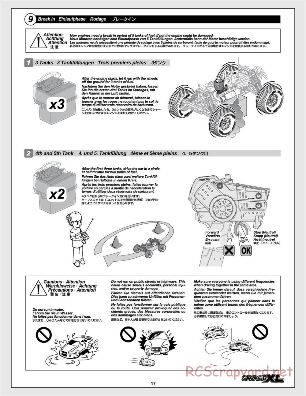 HPI - Savage XL 5.9 - Manual - Page 17