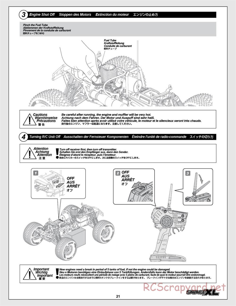 HPI - Savage XL 5.9 - Manual - Page 21