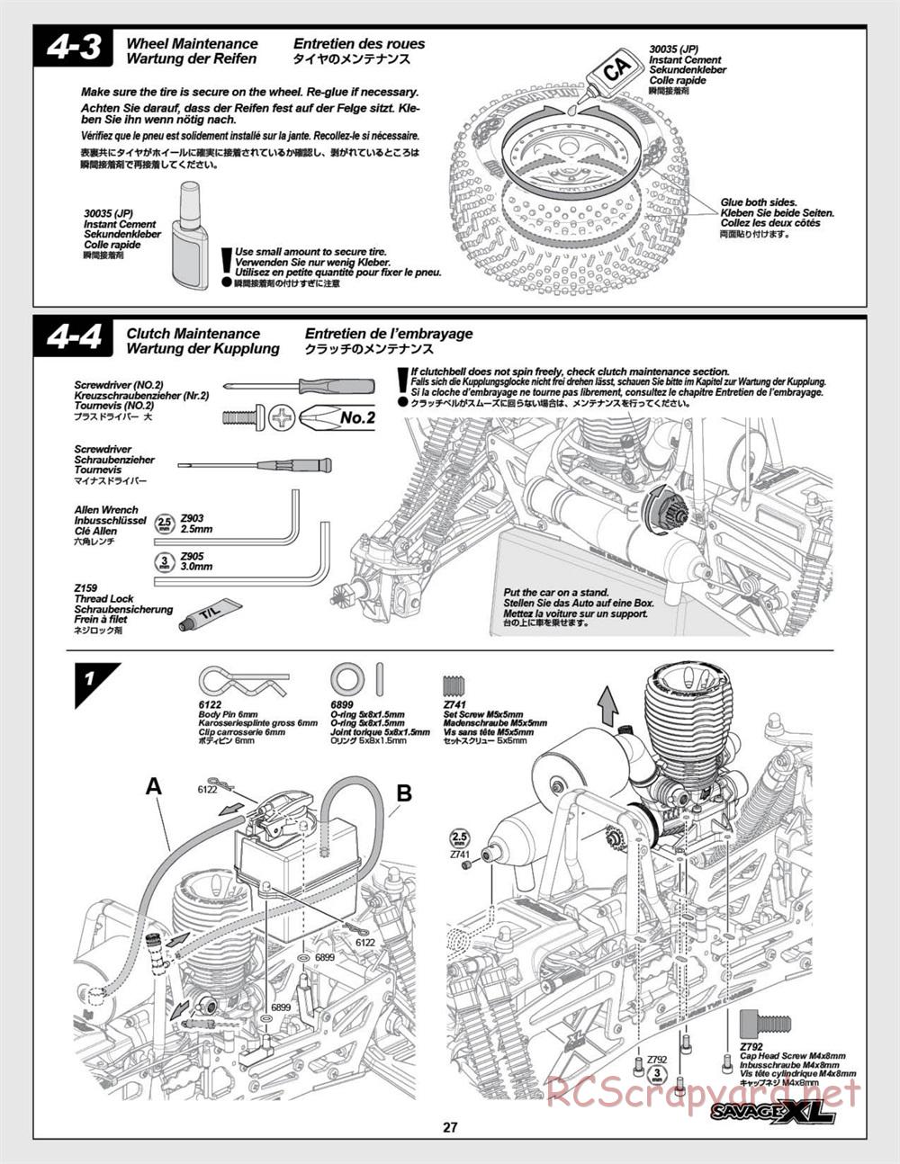 HPI - Savage XL 5.9 - Manual - Page 27