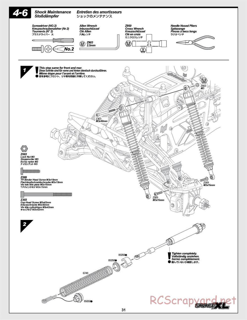 HPI - Savage XL 5.9 - Manual - Page 31