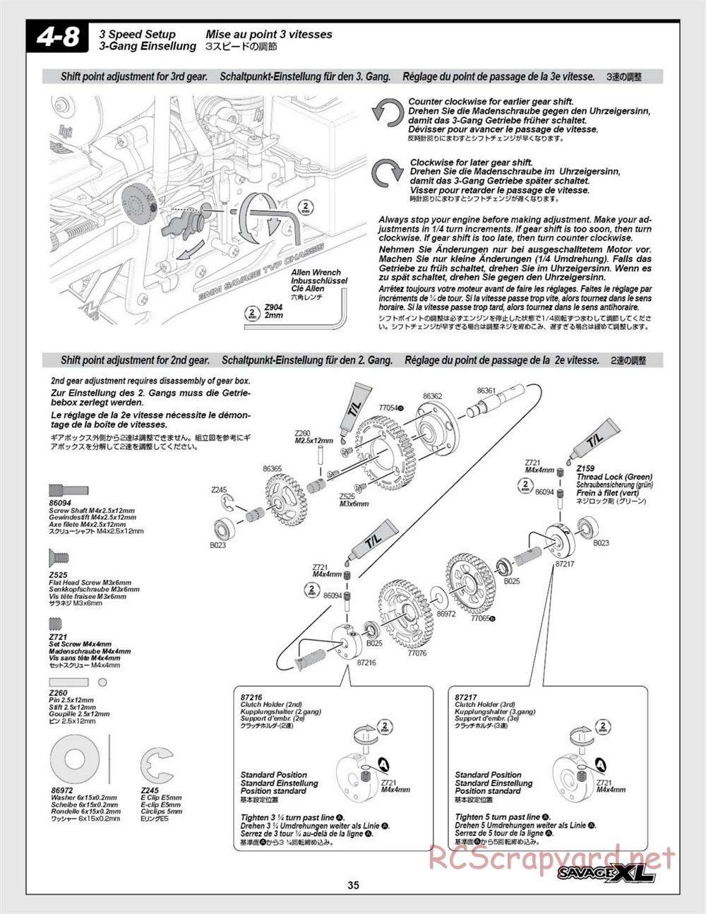 HPI - Savage XL 5.9 - Manual - Page 35