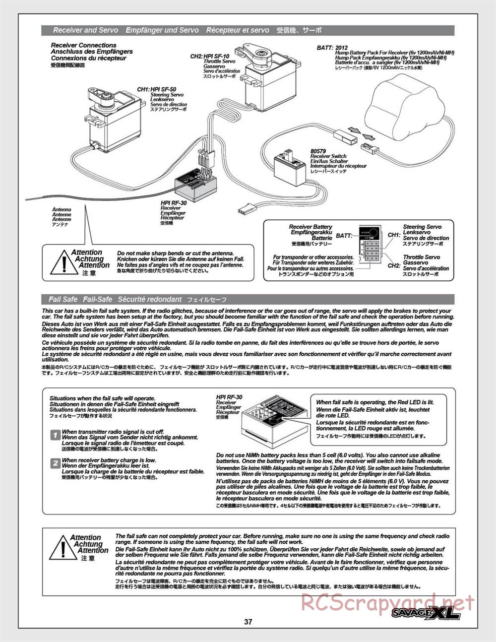 HPI - Savage XL 5.9 - Manual - Page 37