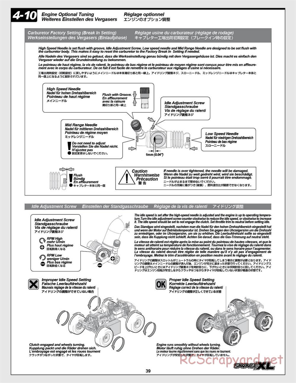 HPI - Savage XL 5.9 - Manual - Page 39