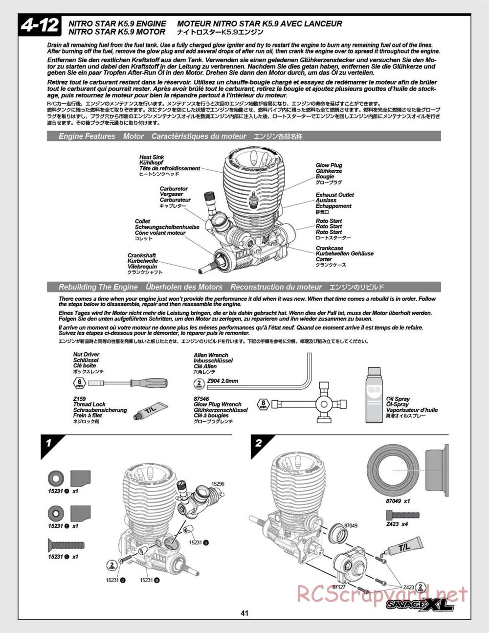 HPI - Savage XL 5.9 - Manual - Page 41