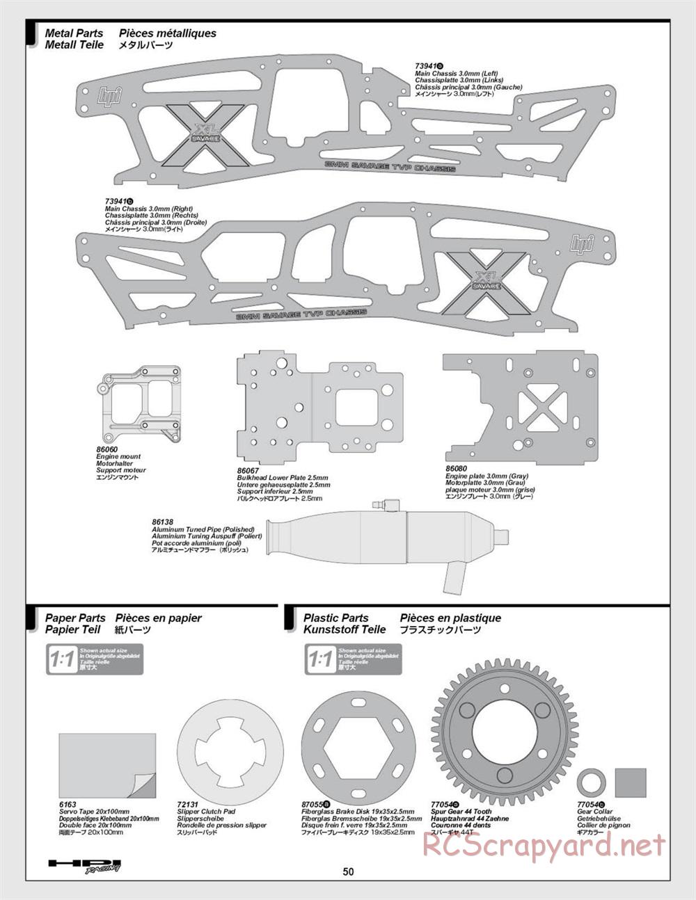 HPI - Savage XL 5.9 - Manual - Page 50