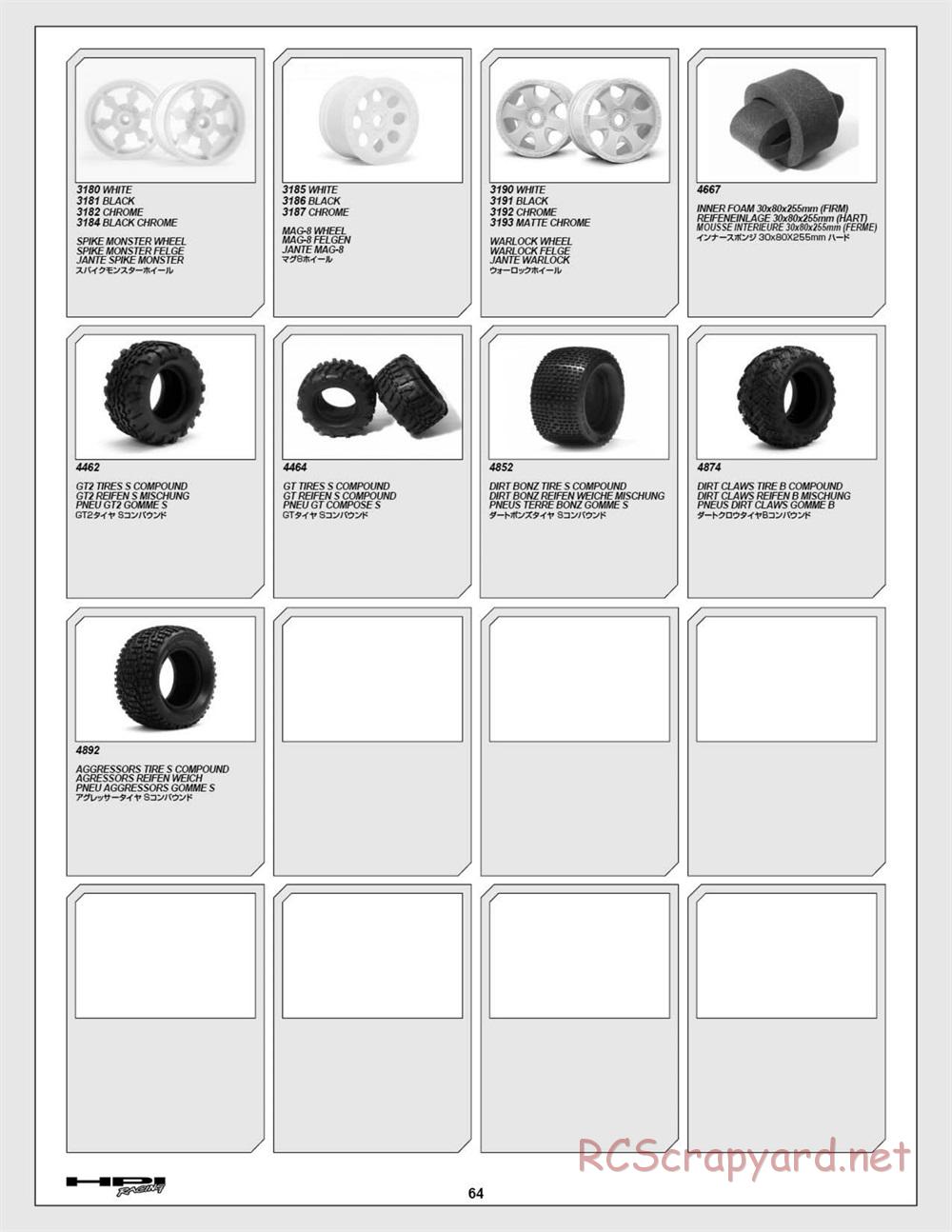 HPI - Savage XL 5.9 - Exploded View - Page 64