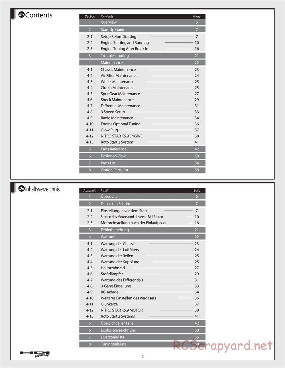 HPI - Savage XL 5.9 - Manual - Page 4