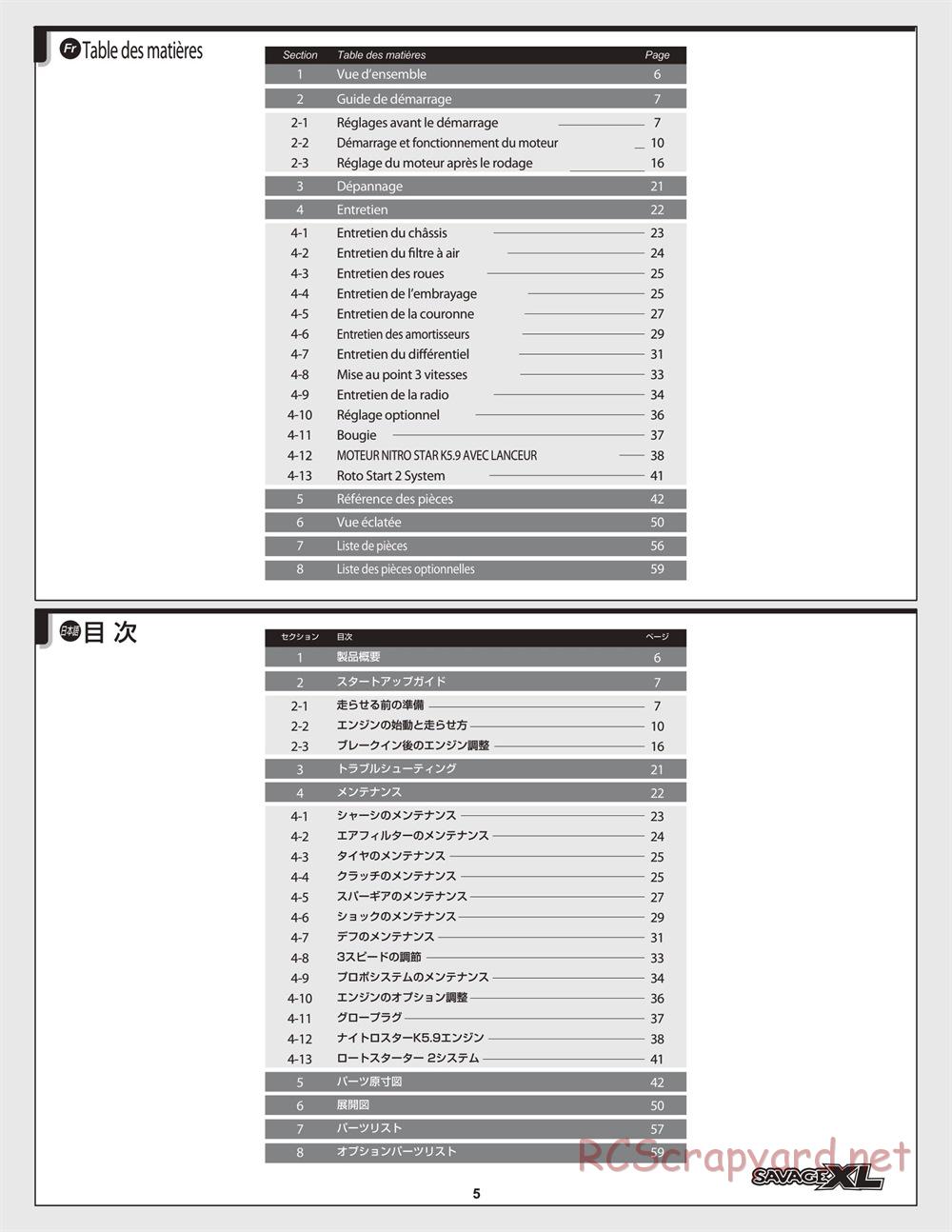 HPI - Savage XL 5.9 - Manual - Page 5