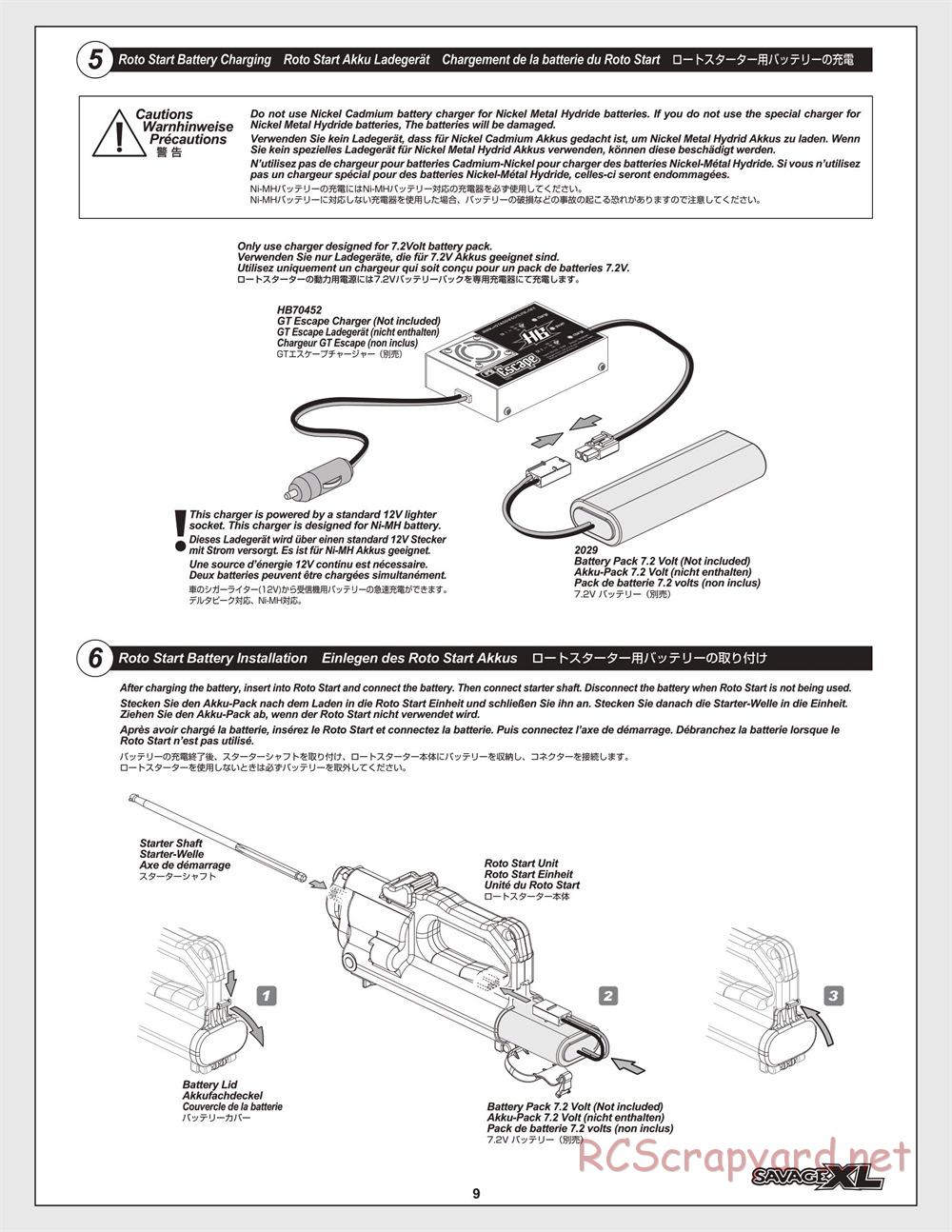 HPI - Savage XL 5.9 - Manual - Page 9