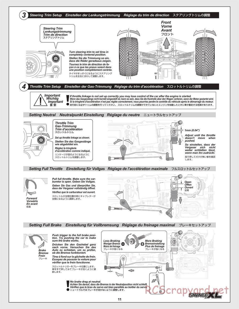 HPI - Savage XL 5.9 - Manual - Page 11