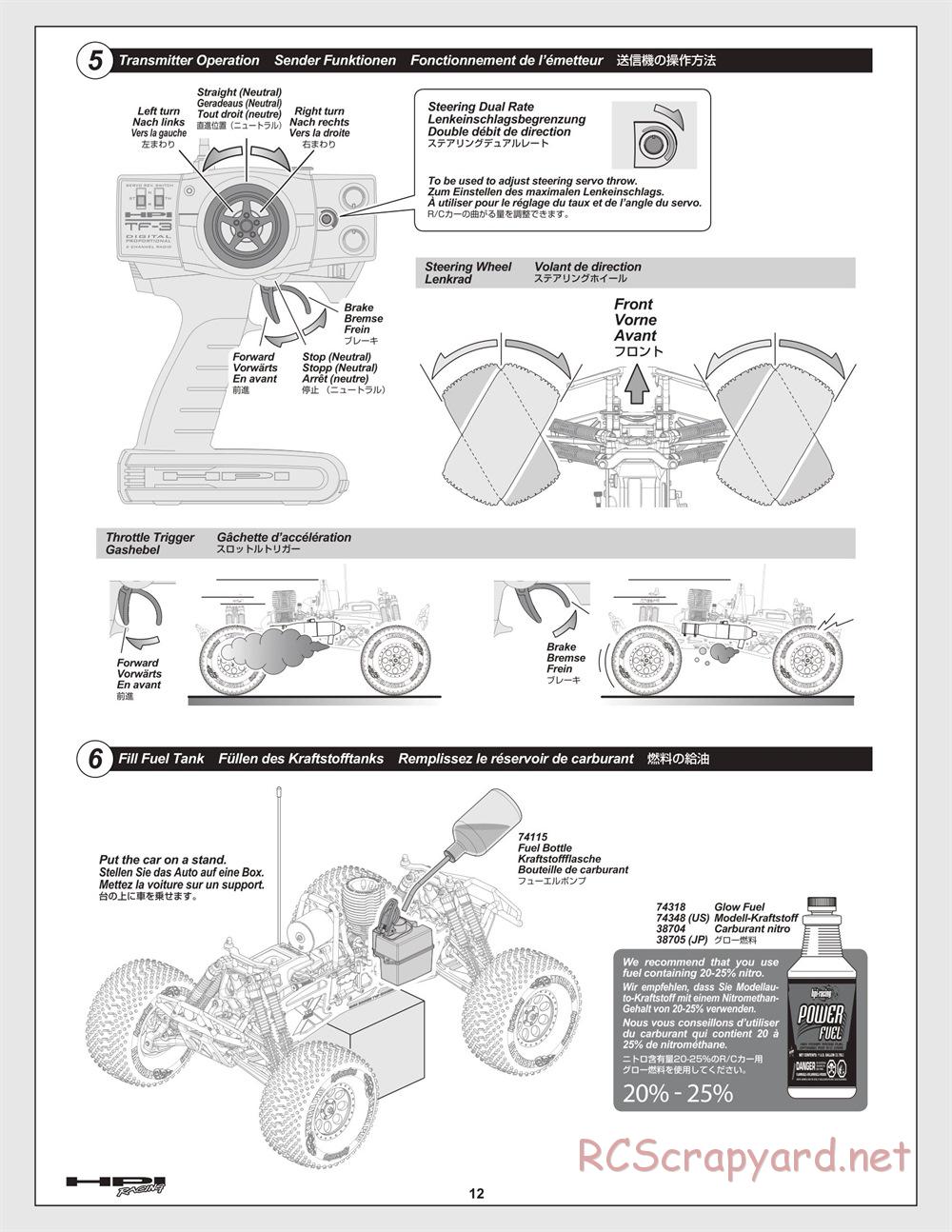 HPI - Savage XL 5.9 - Manual - Page 12