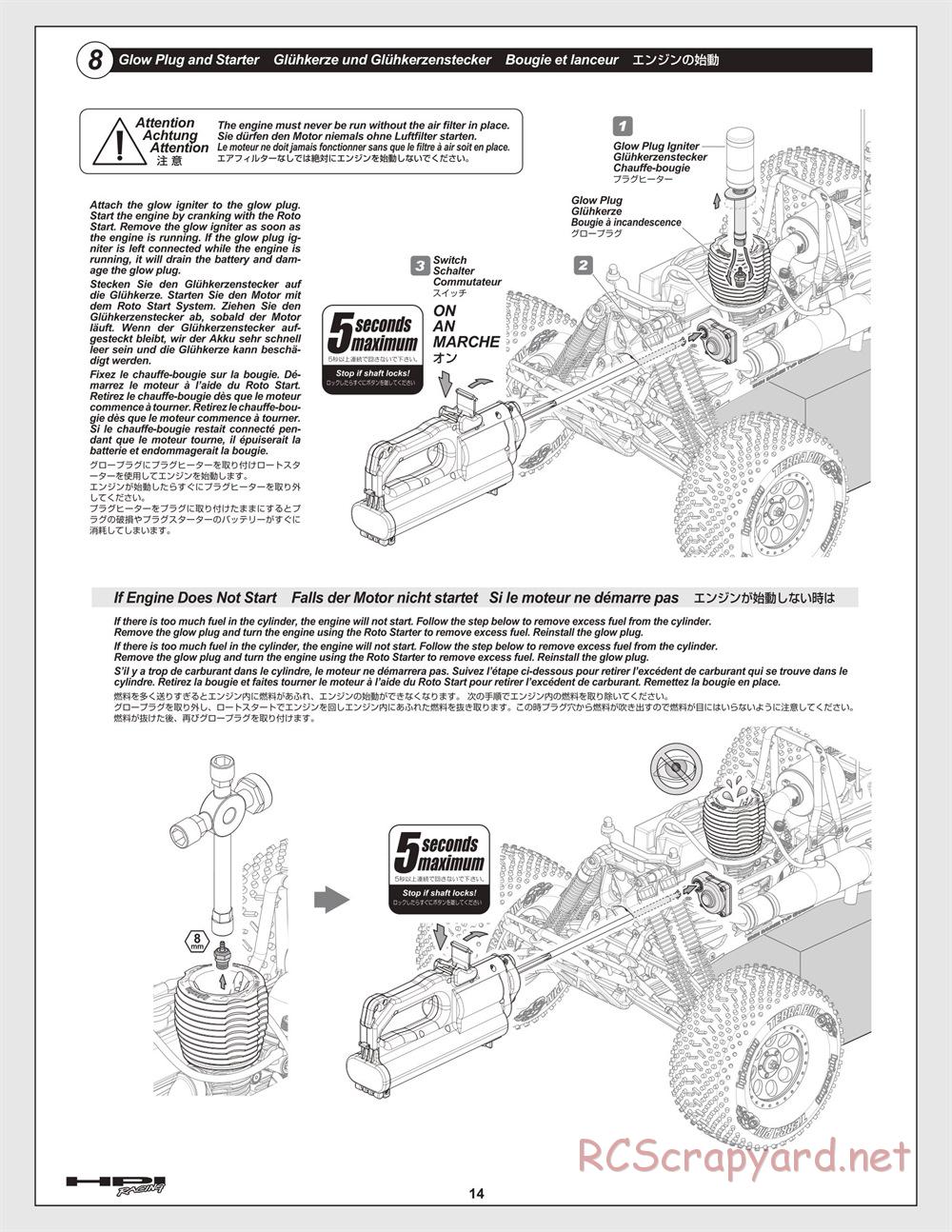 HPI - Savage XL 5.9 - Manual - Page 14