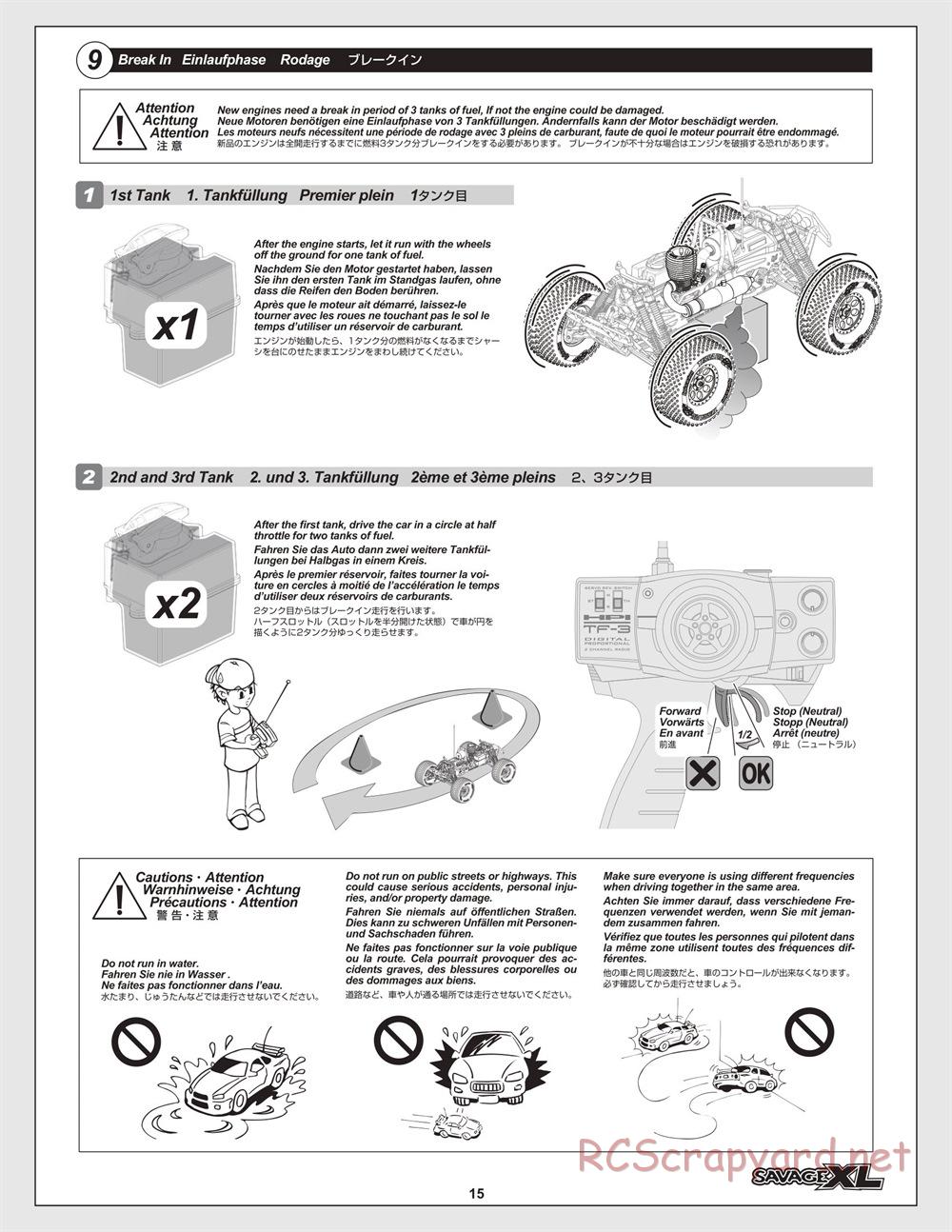 HPI - Savage XL 5.9 - Manual - Page 15