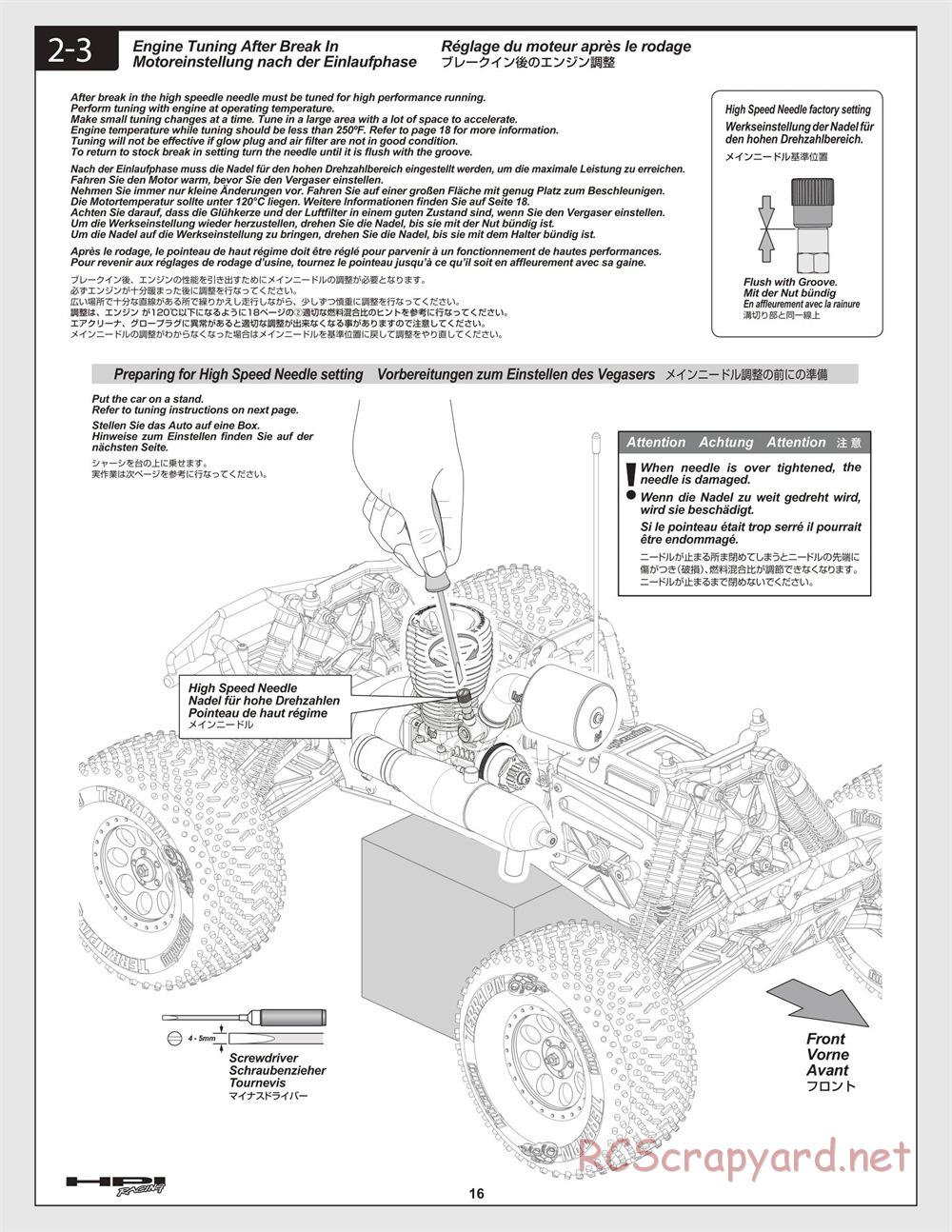 HPI - Savage XL 5.9 - Manual - Page 16