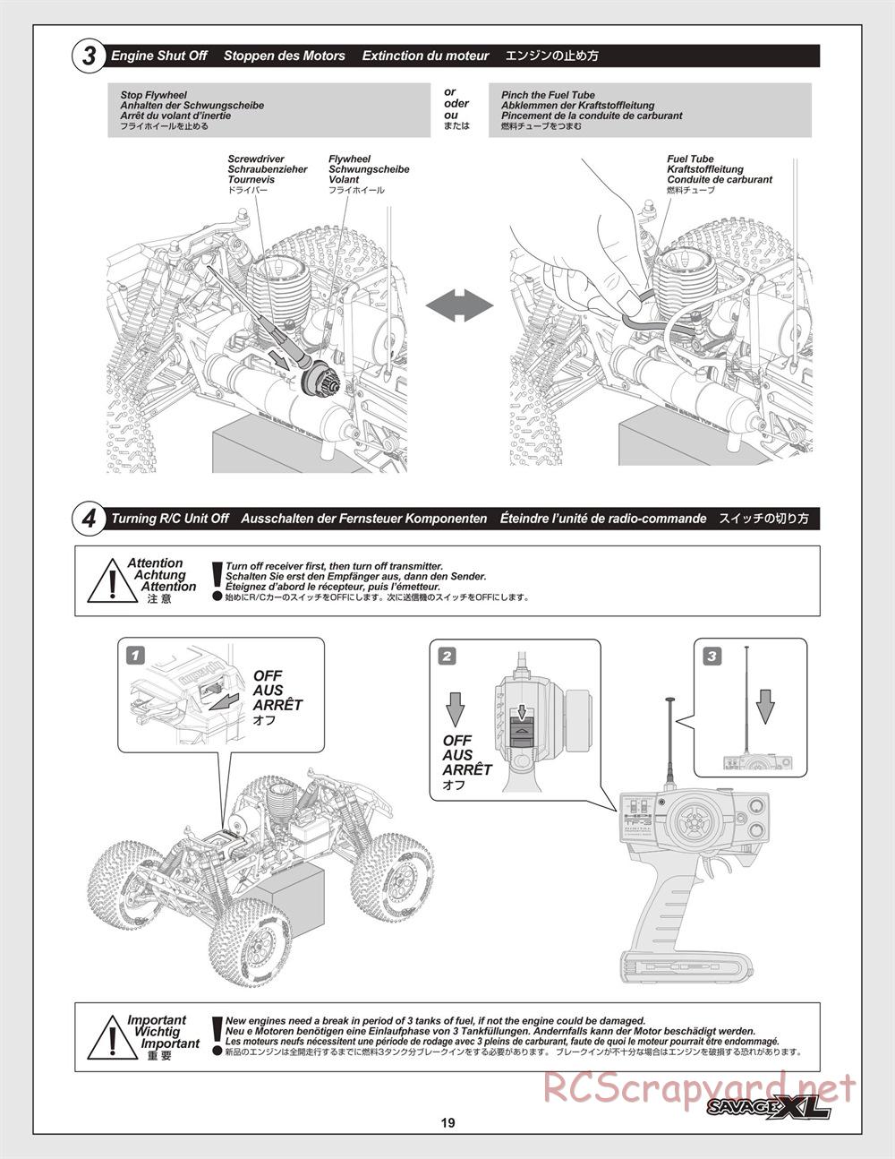 HPI - Savage XL 5.9 - Manual - Page 19