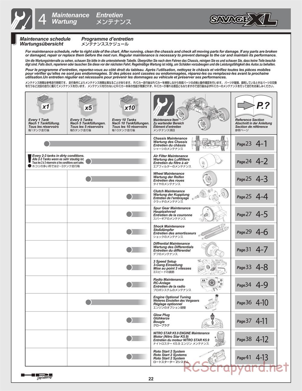 HPI - Savage XL 5.9 - Manual - Page 22