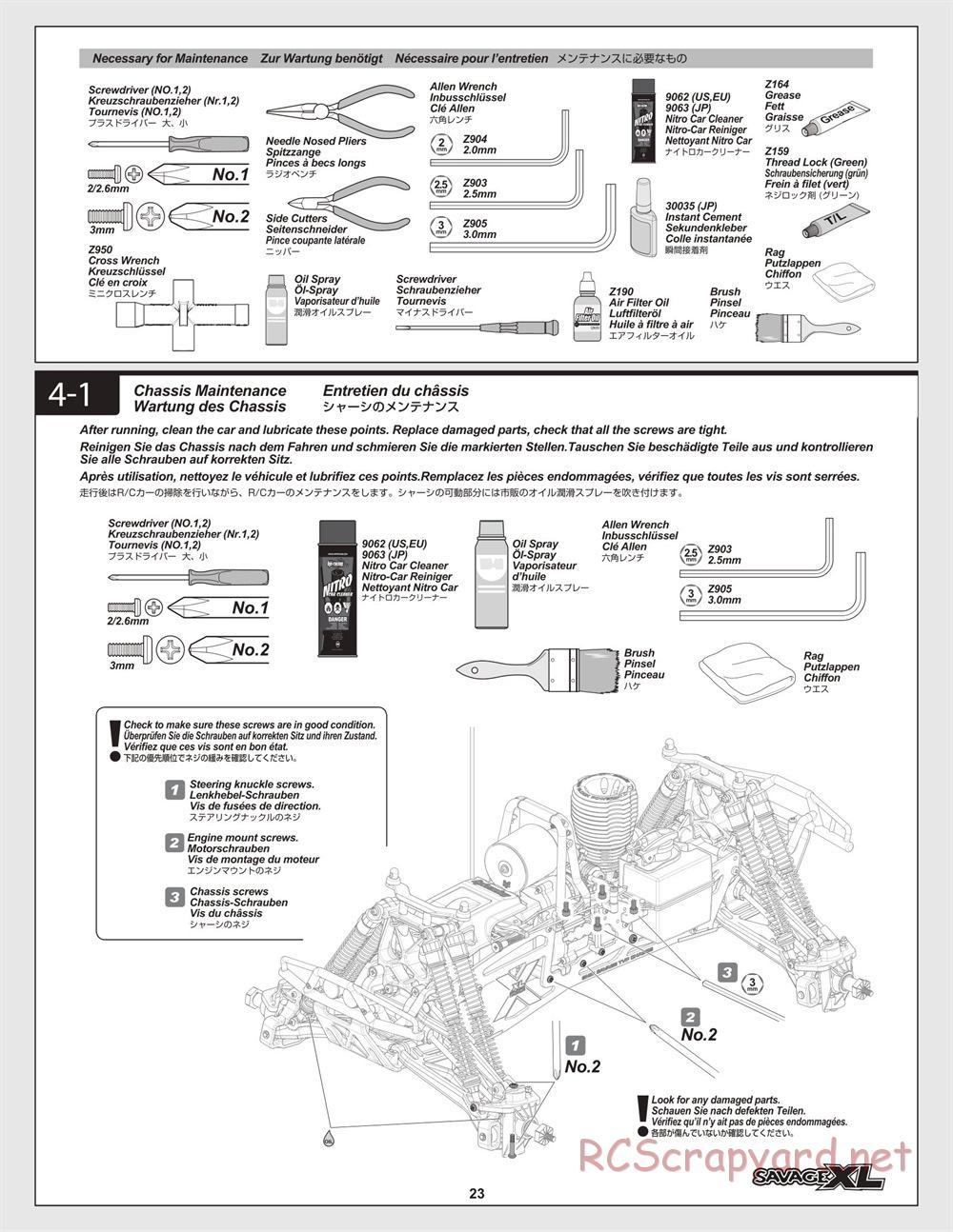 HPI - Savage XL 5.9 - Manual - Page 23