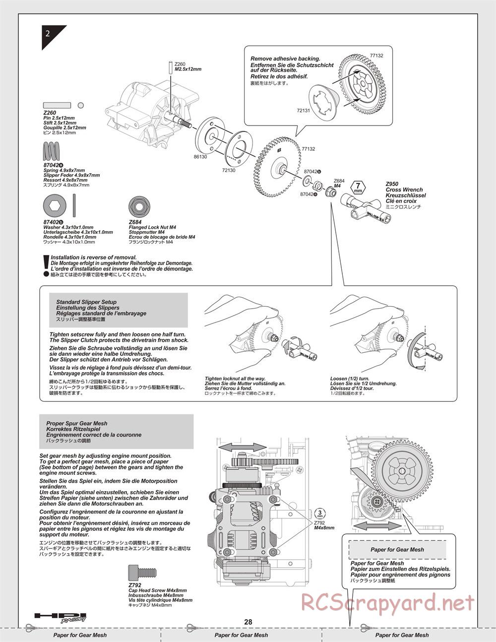 HPI - Savage XL 5.9 - Manual - Page 28