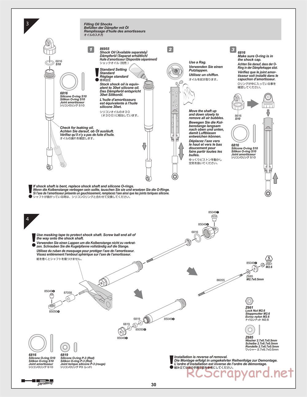 HPI - Savage XL 5.9 - Manual - Page 30