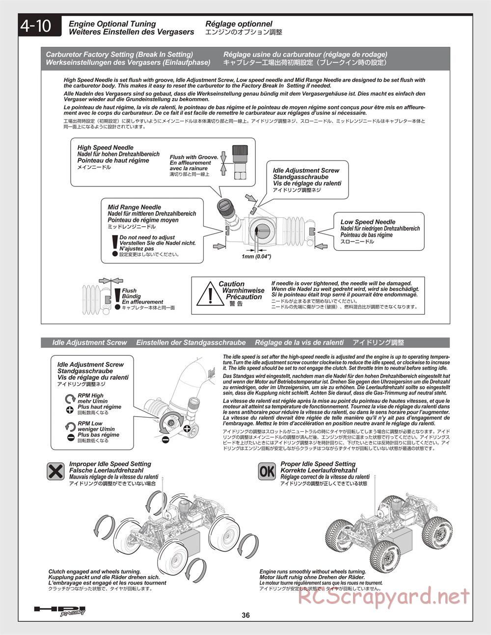 HPI - Savage XL 5.9 - Manual - Page 36
