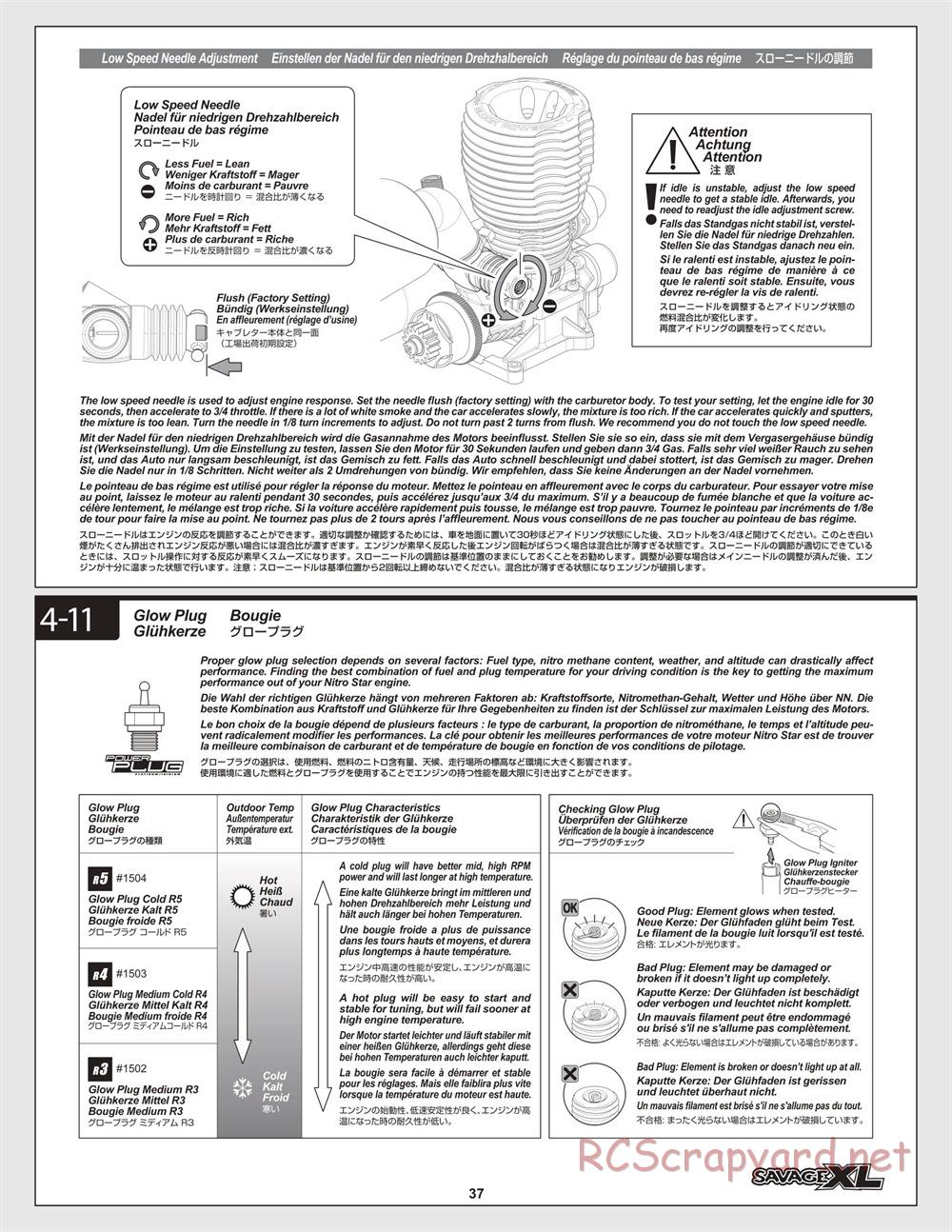 HPI - Savage XL 5.9 - Manual - Page 37
