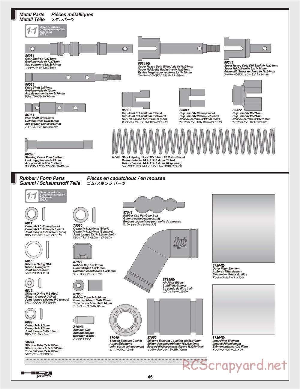 HPI - Savage XL 5.9 - Manual - Page 46