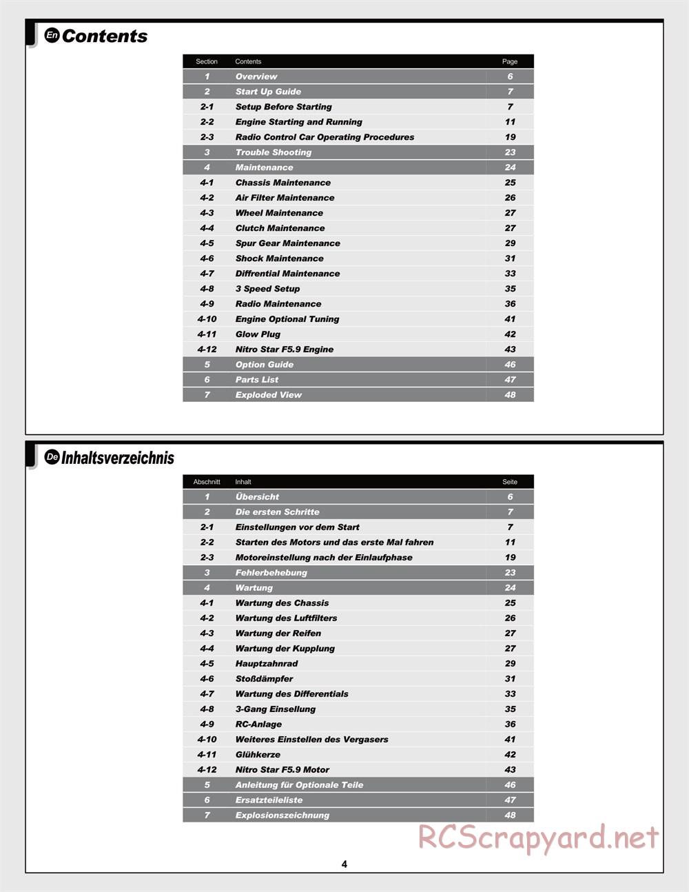 HPI - Savage XL 5.9 - Manual - Page 4