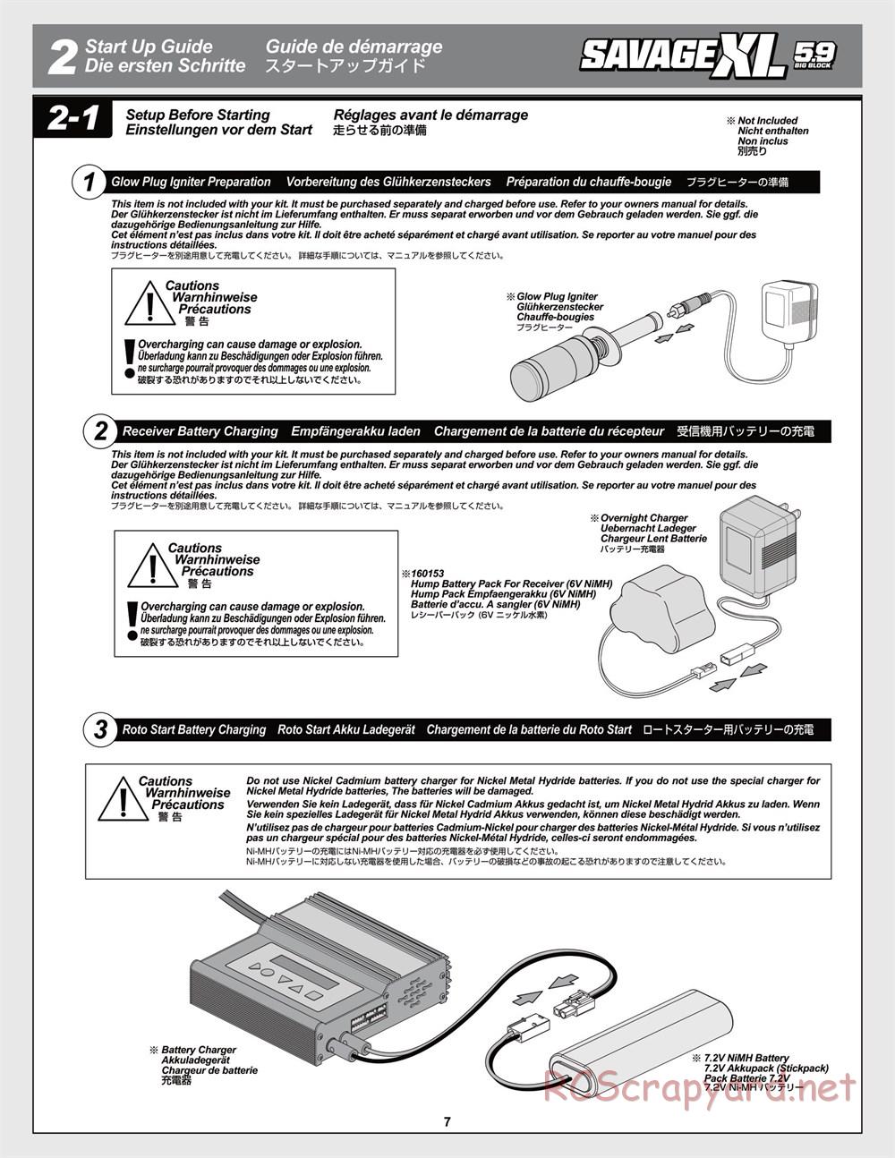 HPI - Savage XL 5.9 - Manual - Page 7