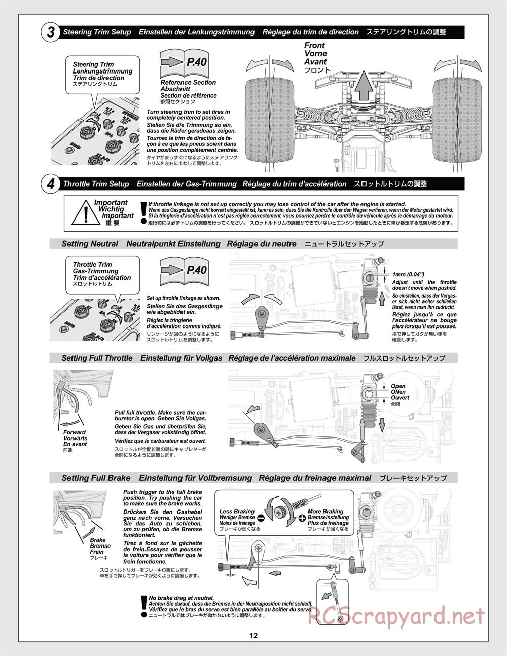 HPI - Savage XL 5.9 - Manual - Page 12