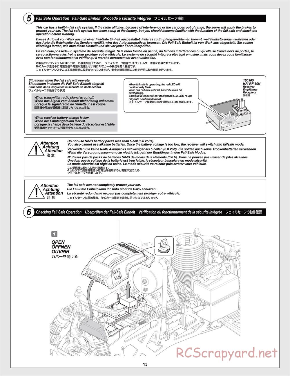 HPI - Savage XL 5.9 - Manual - Page 13