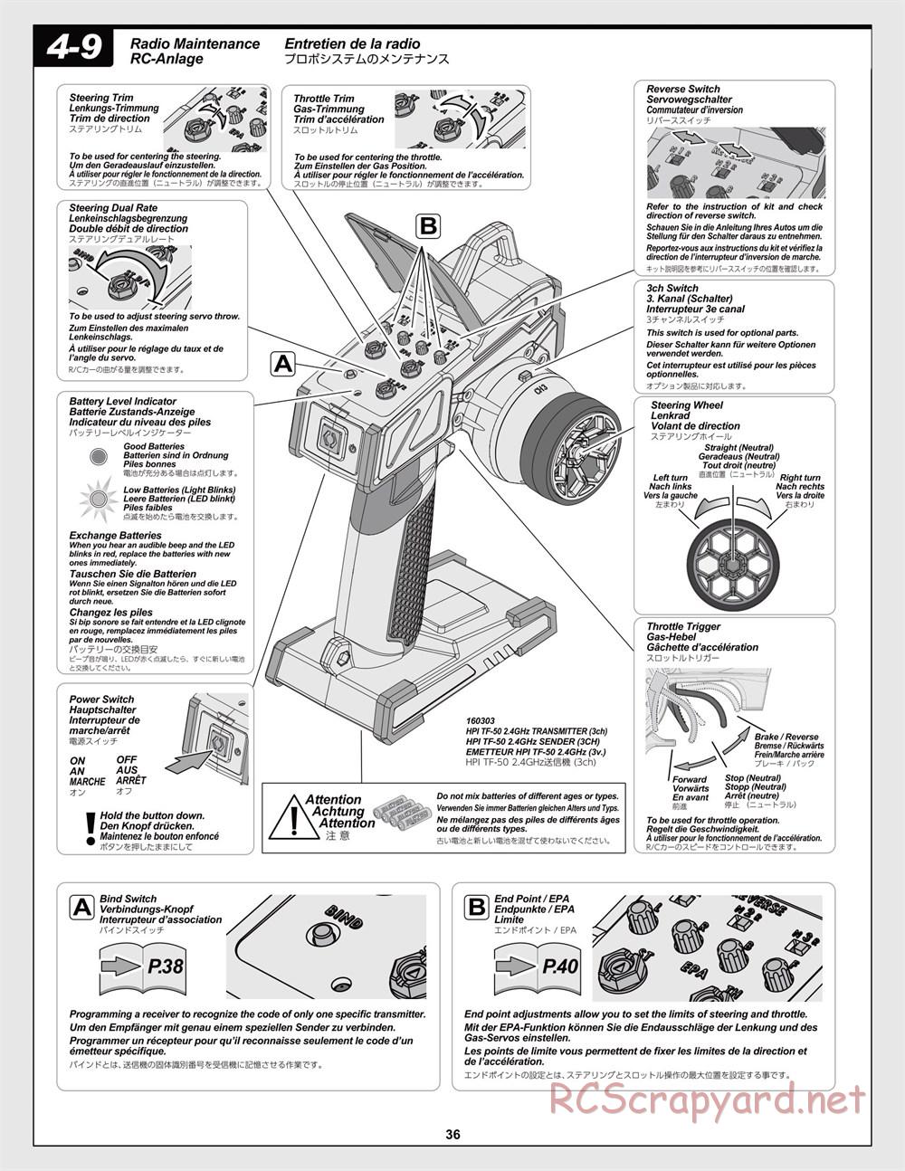 HPI - Savage XL 5.9 - Manual - Page 36