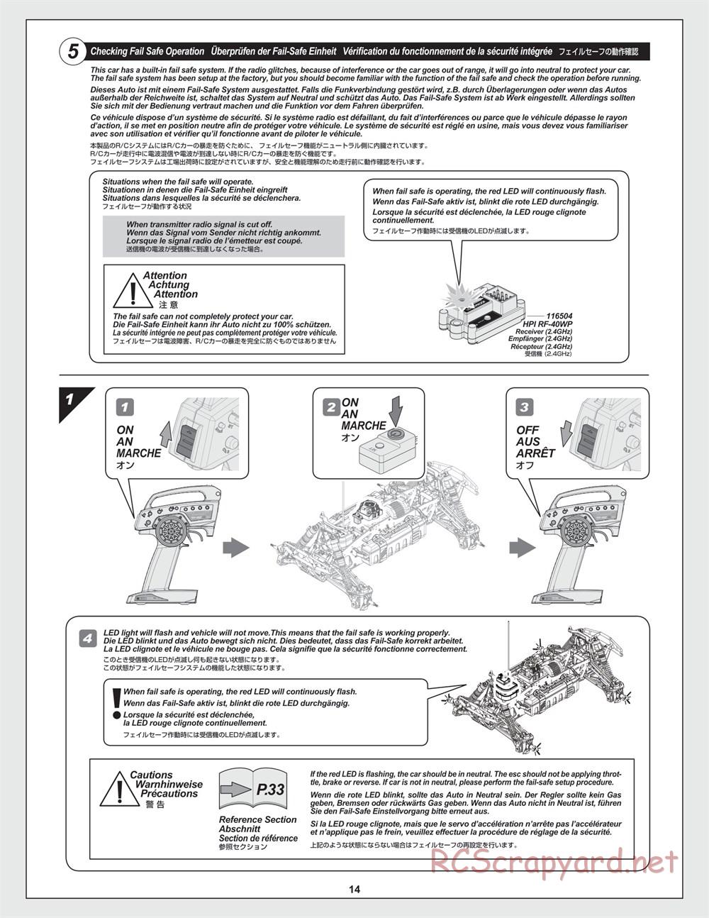 HPI - Savage XL Flux - Manual - Page 14