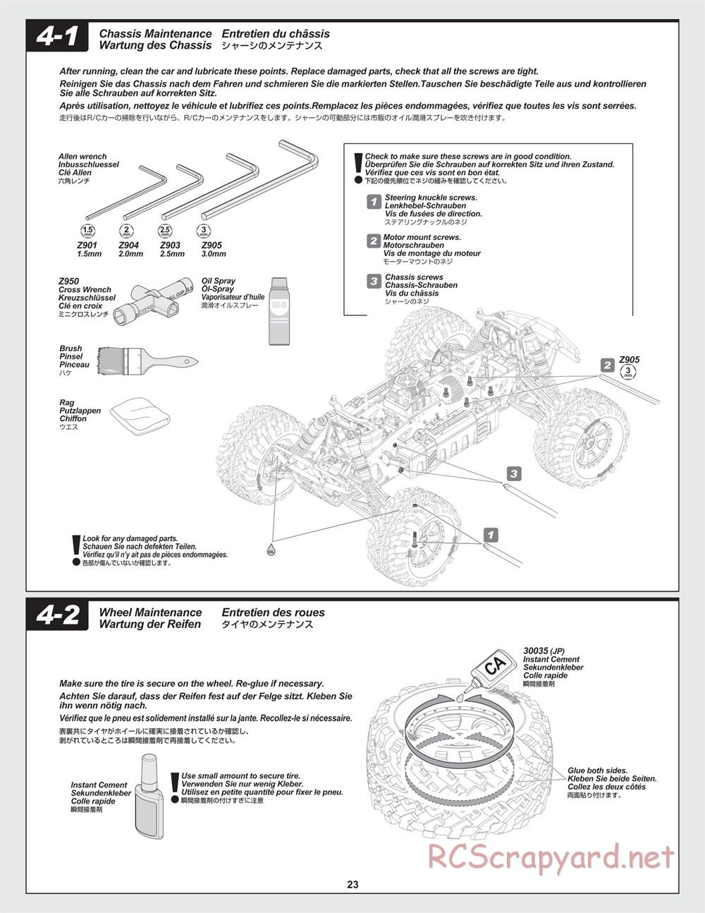 HPI - Savage XL Flux - Manual - Page 23