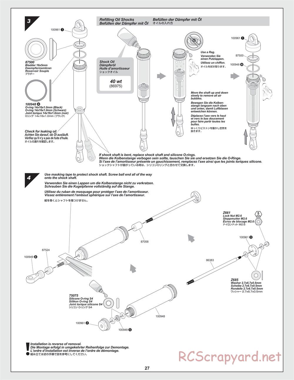 HPI - Savage XL Flux - Manual - Page 27