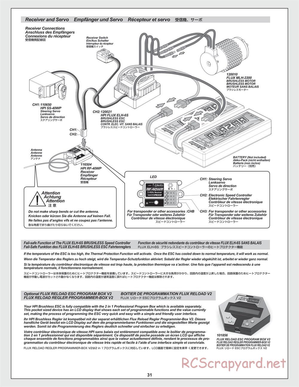 HPI - Savage XL Flux - Manual - Page 31