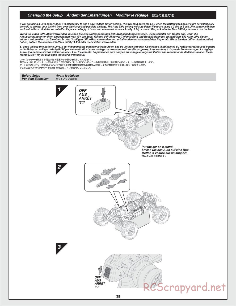 HPI - Savage XL Flux - Manual - Page 35